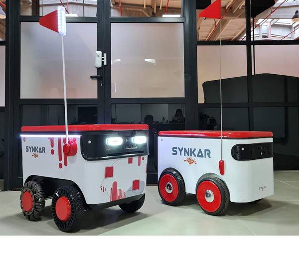 Robôs Synkar para delivery autônomo